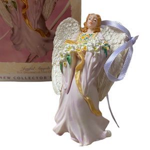 1996 Hallmark Keepsake Christmas Ornament Joyful Angels Flower Easter Collection